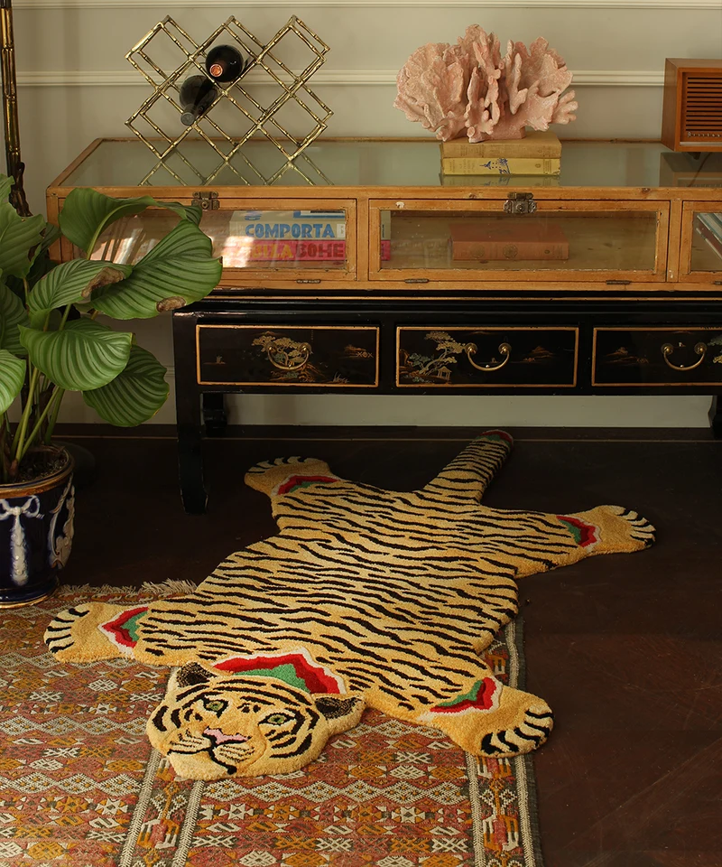 Bombay tiger tæppe i uld – Doing Goods