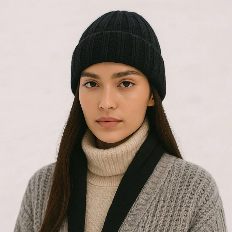 Bonnet cachemire et soie