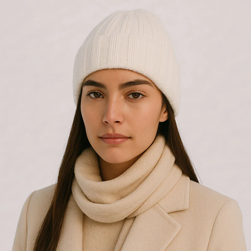 Bonnet cachemire et soie