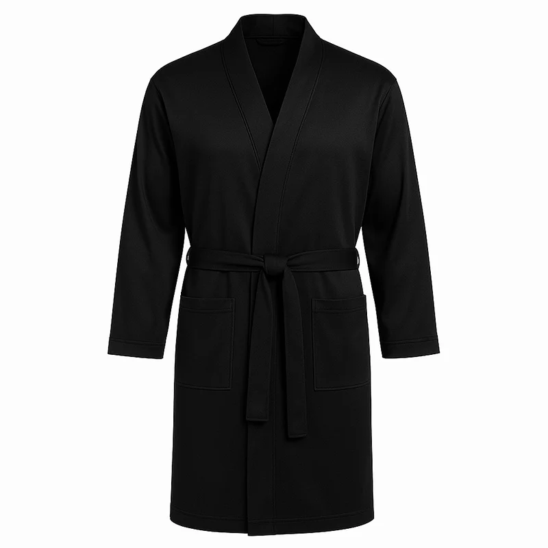 Peignoir long en soie pour homme