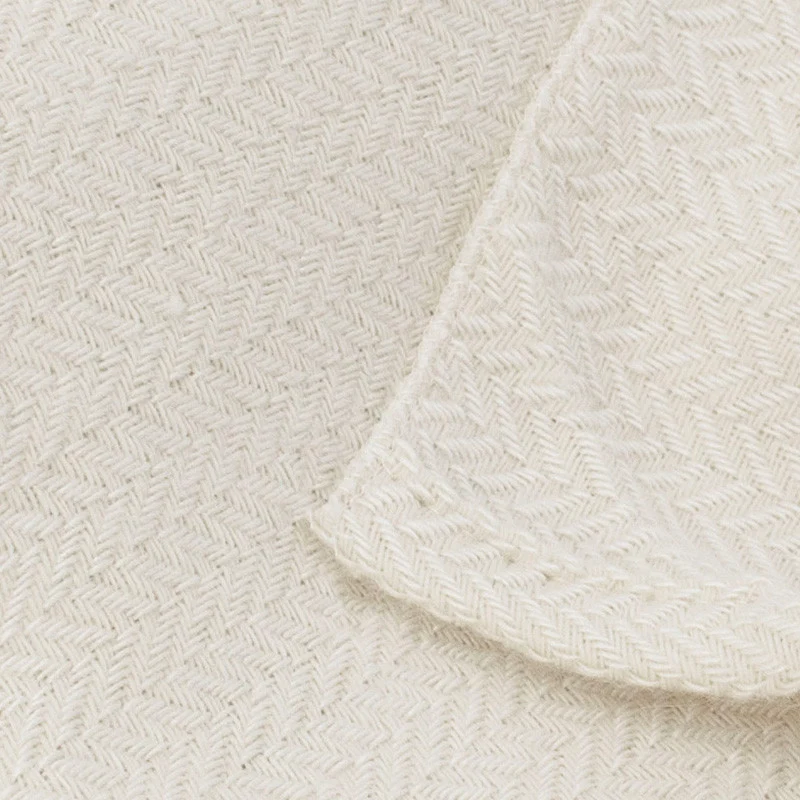 Plaid en soie et laine tissé en France