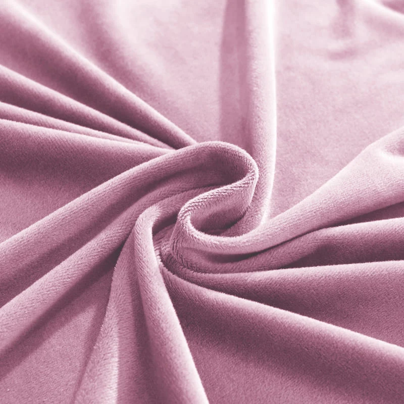 Housse de Canapé d'Angle Velours Rose