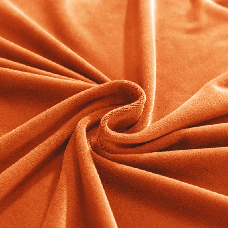 Housse de Canapé d'Angle Velours Orange