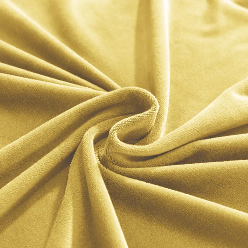 Housse de Canapé d'Angle Velours Jaune