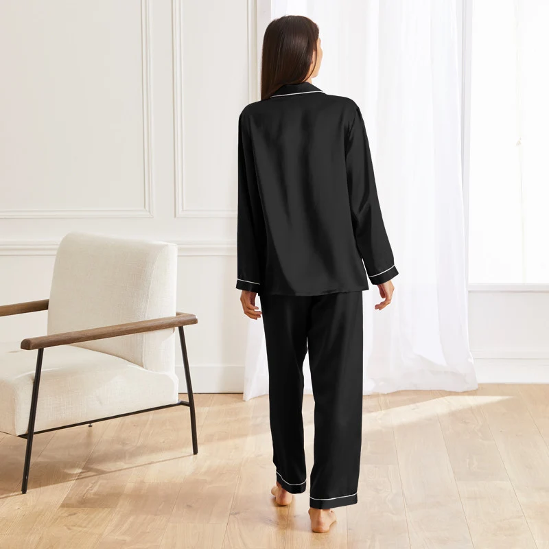 Pyjama long en soie