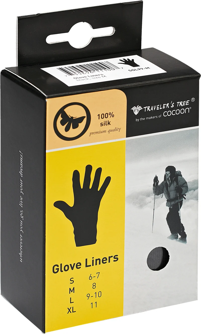 Gants, sous-gants en soie - Travelers Tree