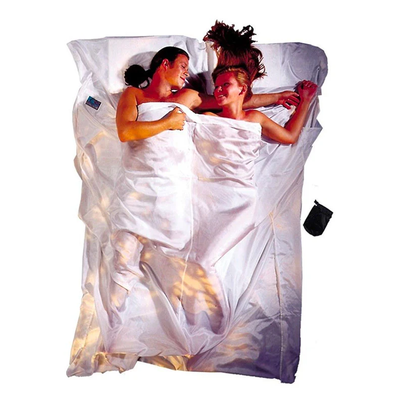 Drap de sac de couchage en soie double - 2 personnes - Cocoon
