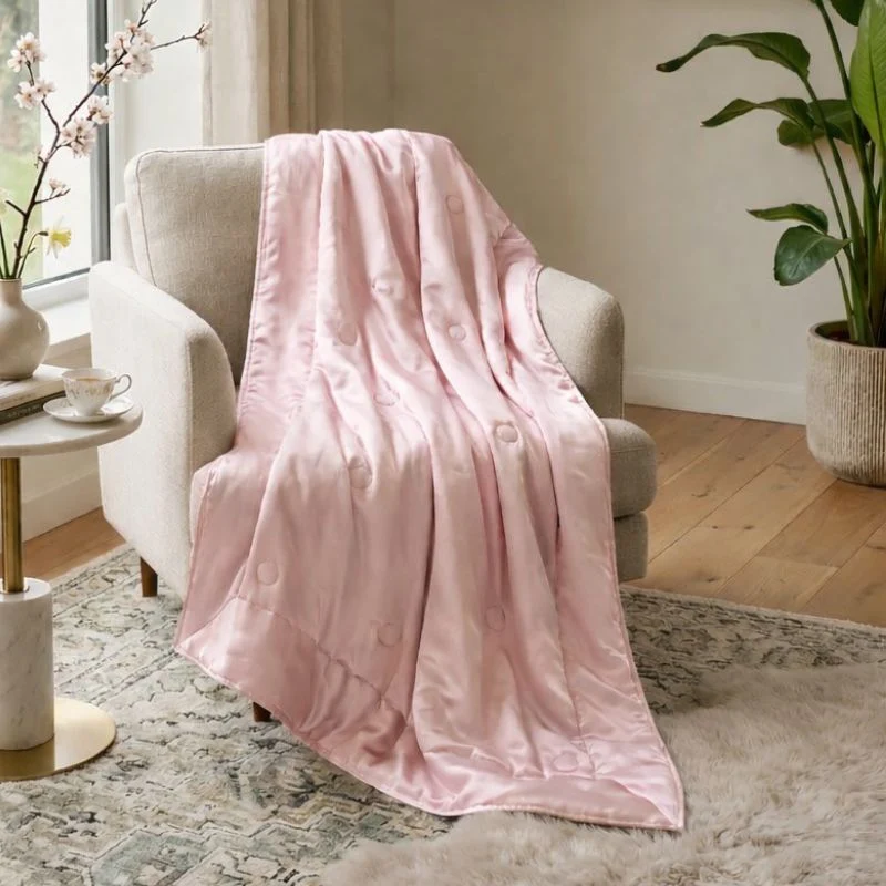 Plaid de luxe en soie