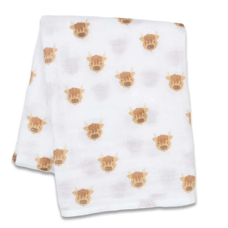 Couverture Mousseline - Vache Highland