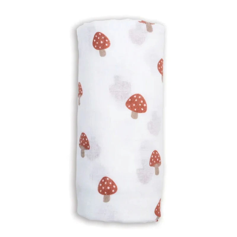 Couverture Mousseline - Champignons