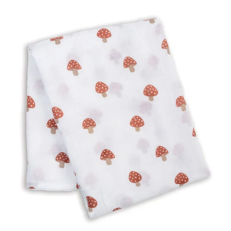 Couverture Mousseline - Champignons