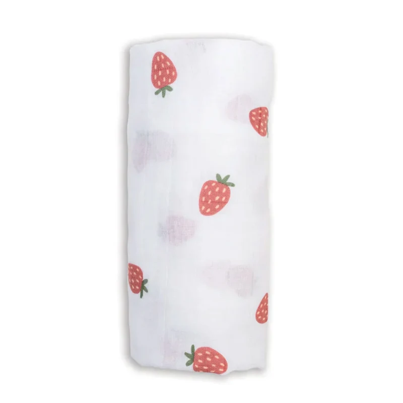 Couverture Mousseline - Fraises