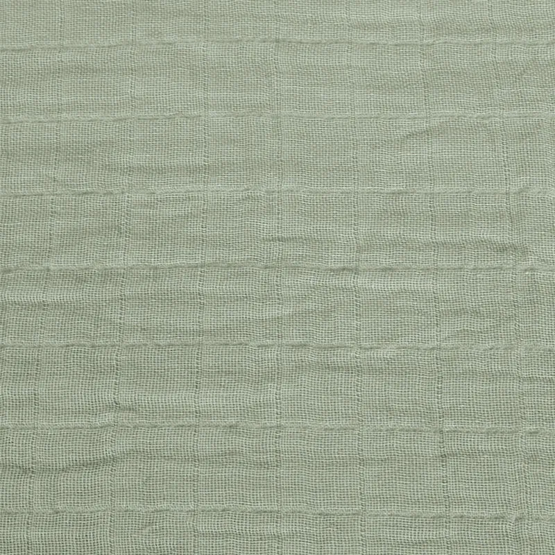 Drap Contour pour Lit de Bébé - Mousseline Kaki