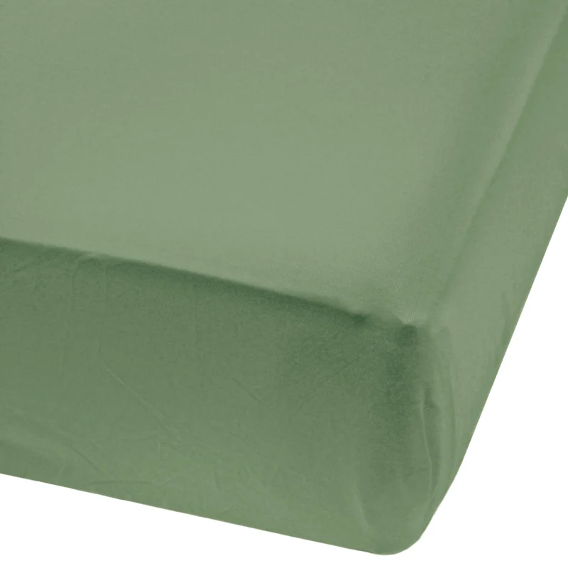 Drap Contour pour Lit de Bébé - Bambou - Vert