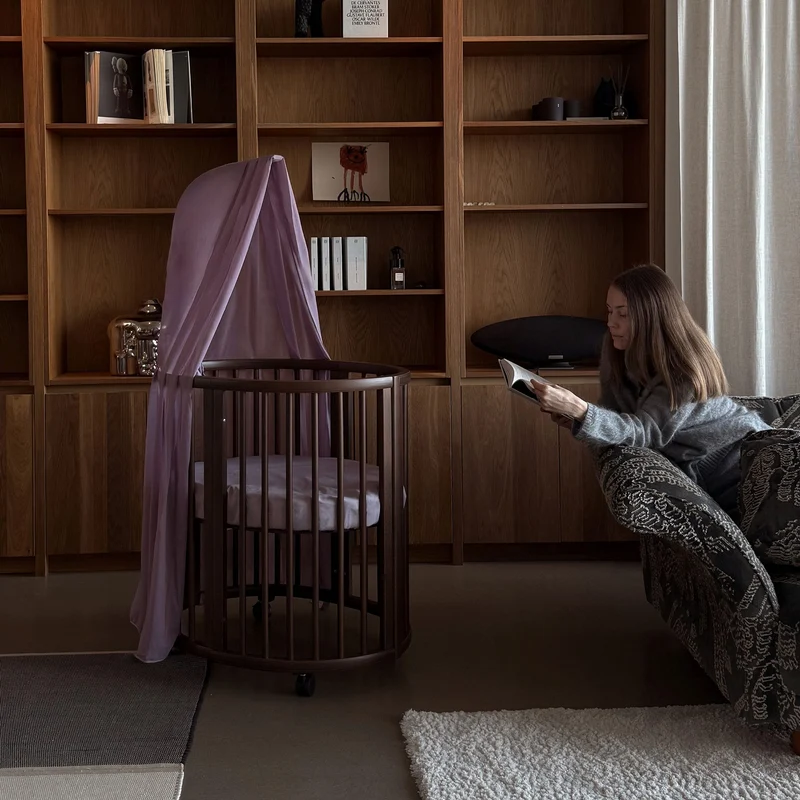 Mini Couchette Stokke® Sleepi™ V3 avec Matelas - Brun