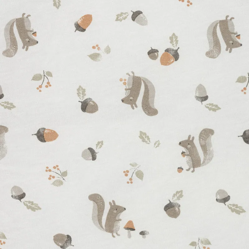 Drap Contour pour Lit de Bébé - Écureuils