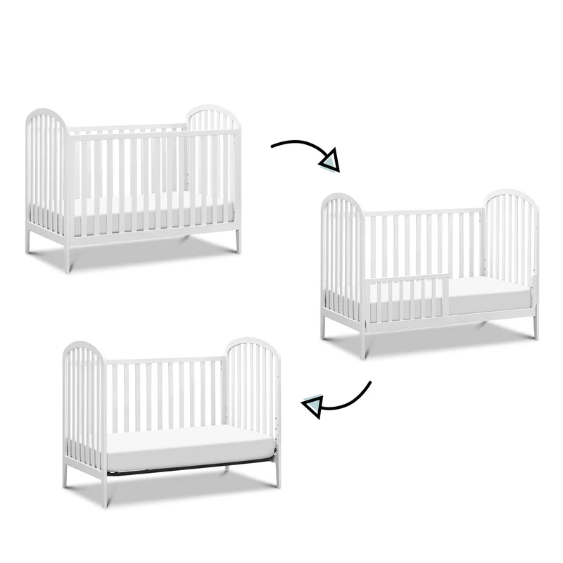 Couchette Convertible 3-en-1 Beau - Blanc