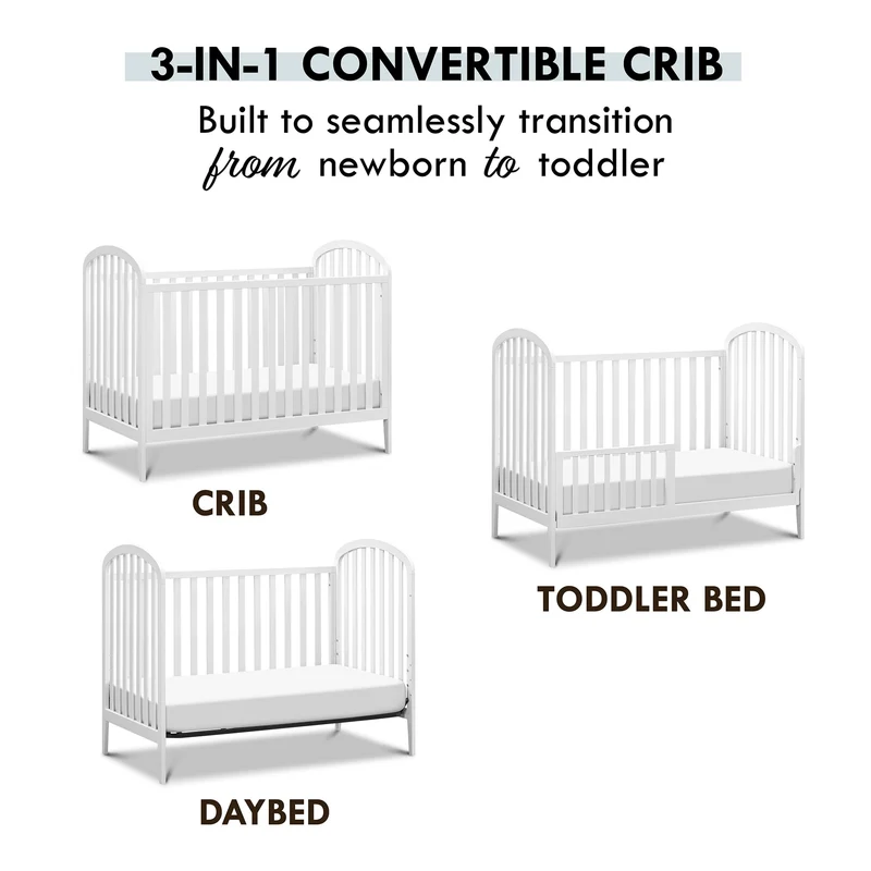 Couchette Convertible 3-en-1 Beau - Blanc