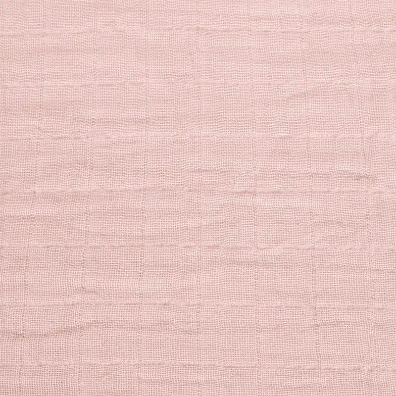 Drap Contour pour Lit de Bébé - Mousseline Rose