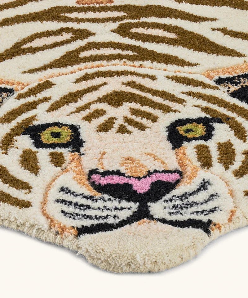 Jill tiger tæppe i uld – Doing Goods