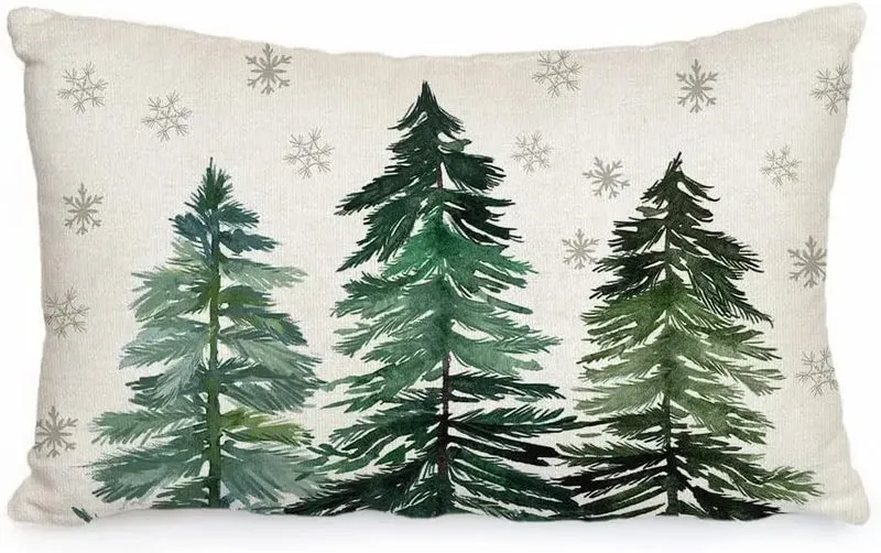 Housse de Coussin Lin Noël VERTI