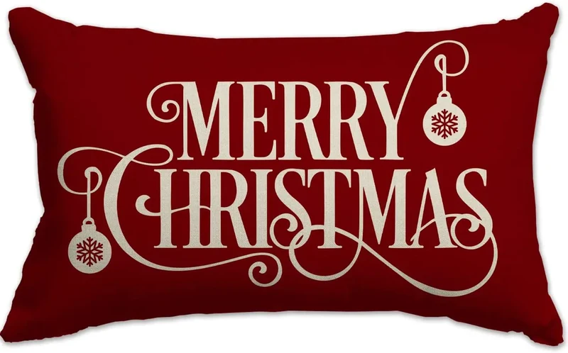 Housse de Coussin Lin Noël VERTI