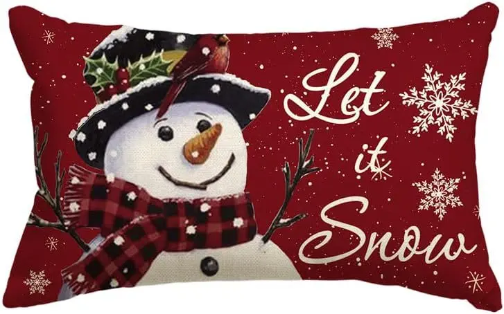 Housse de Coussin Lin Noël VERTI