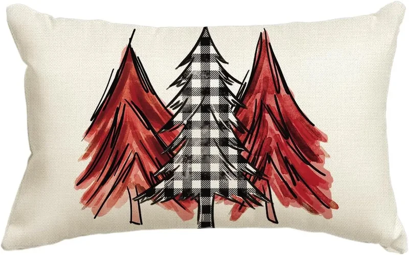 Housse de Coussin Lin Noël VERTI