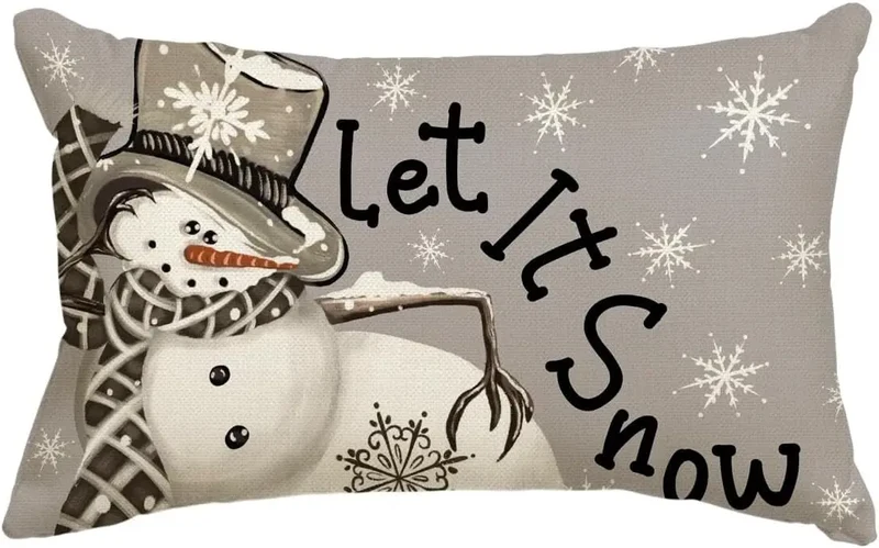 Housse de Coussin Lin Noël VERTI