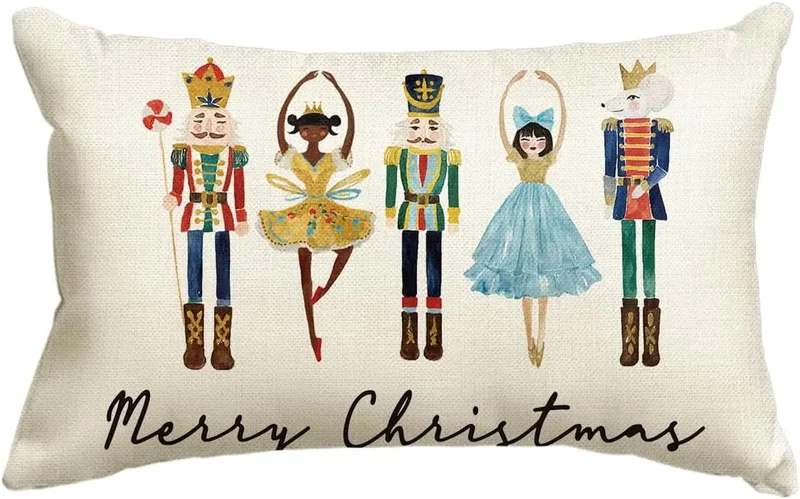 Housse de Coussin Lin Noël VERTI