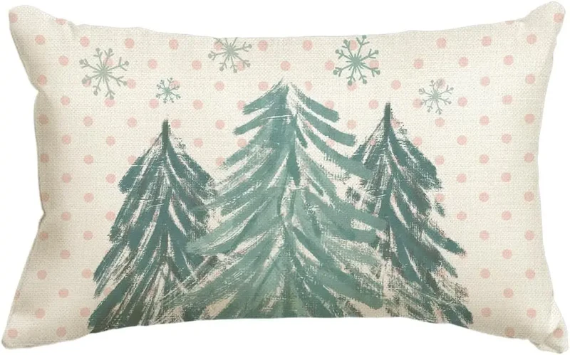 Housse de Coussin Lin Noël VERTI