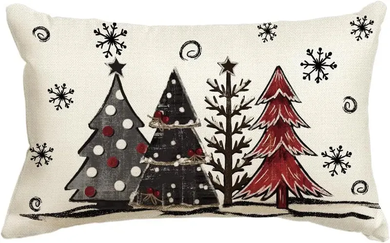 Housse de Coussin Lin Noël VERTI