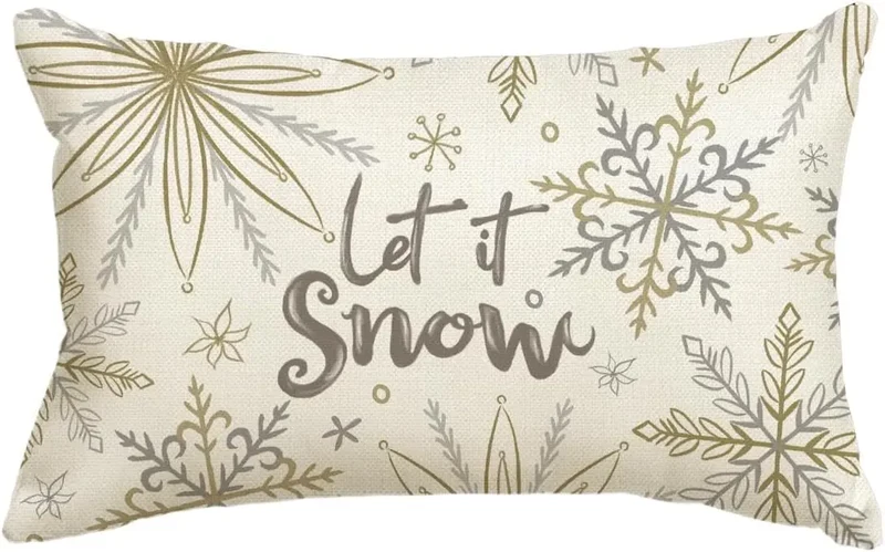 Housse de Coussin Lin Noël VERTI