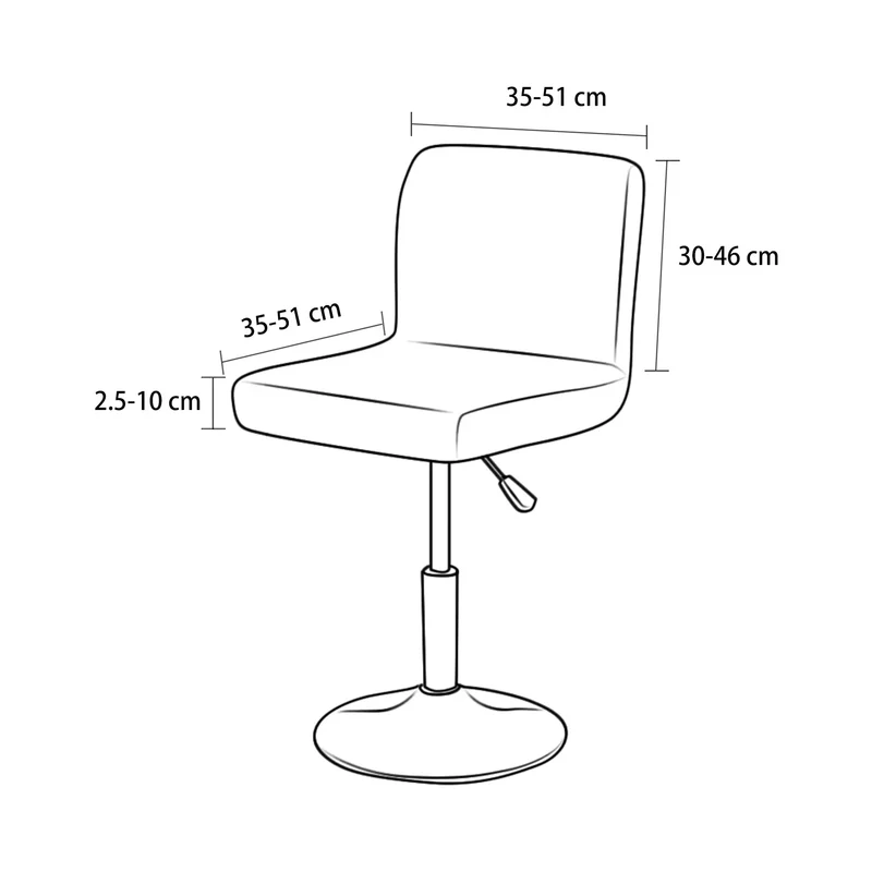 Housse chaise de bar COCOTIER