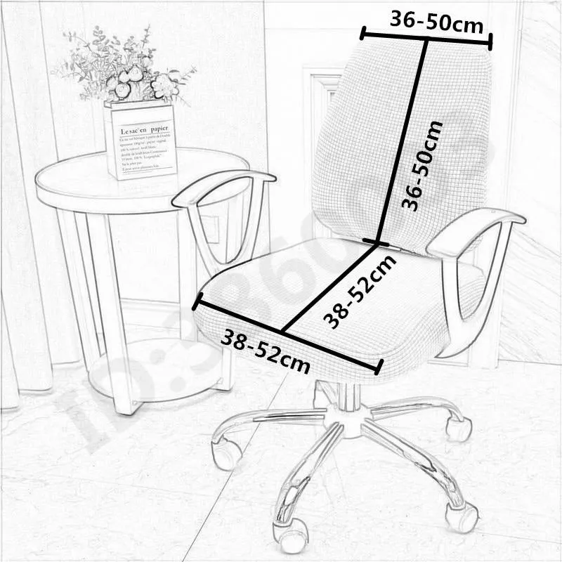 Housse De Chaise de Bureau Jacquard