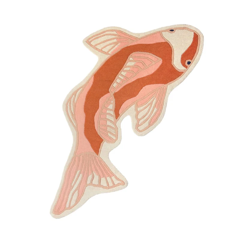 Koi fisk tæppe i uld – Broste Copenhagen