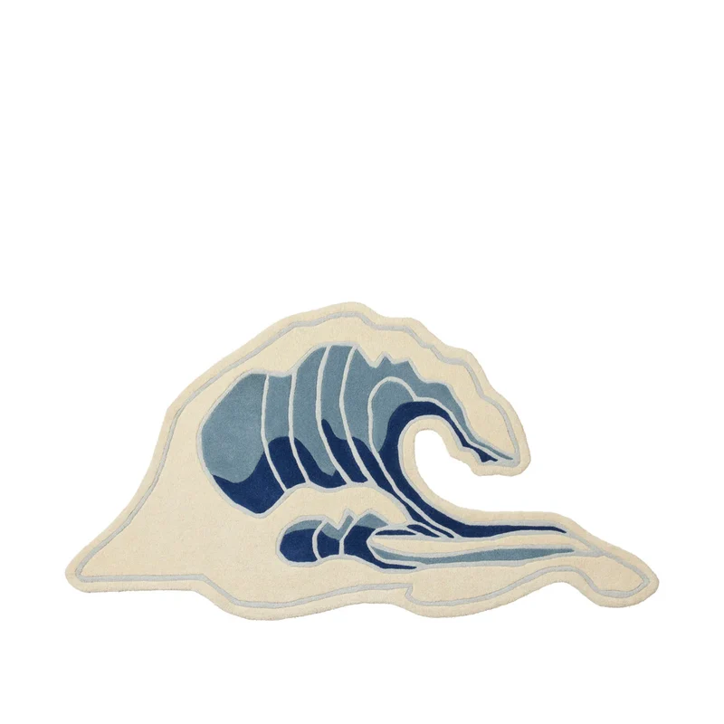 Wave tæppe i uld – Broste Copenhagen