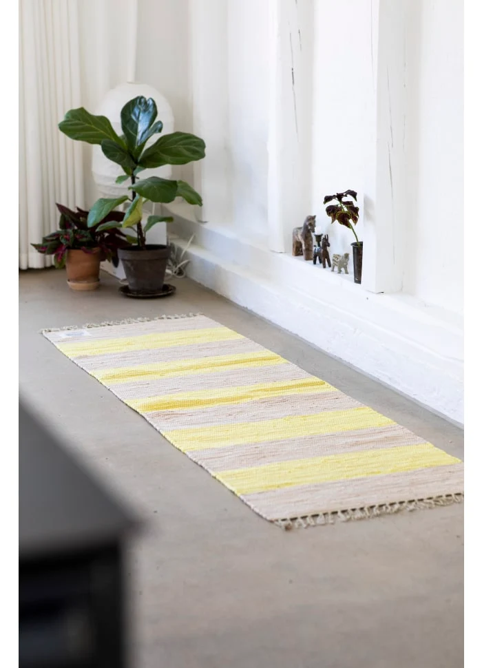 Chindi tæppe i bomuld, 60 x 200 cm – Bongusta