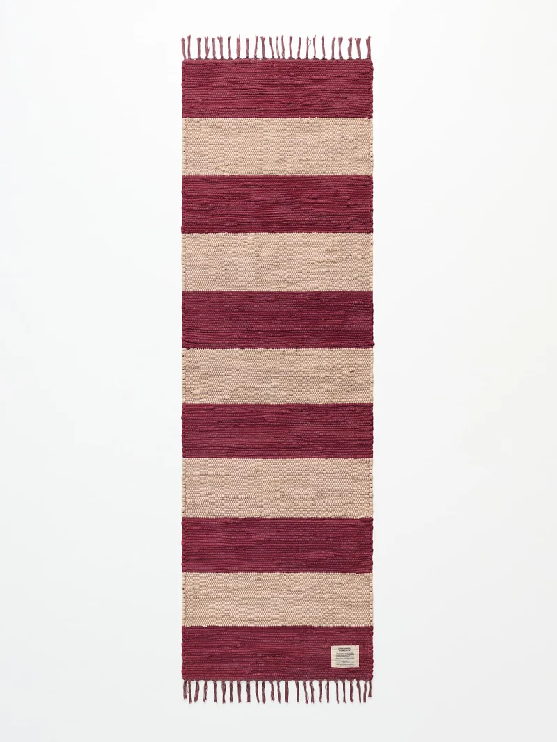 Chindi tæppe i bomuld, 60 x 200 cm – Bongusta