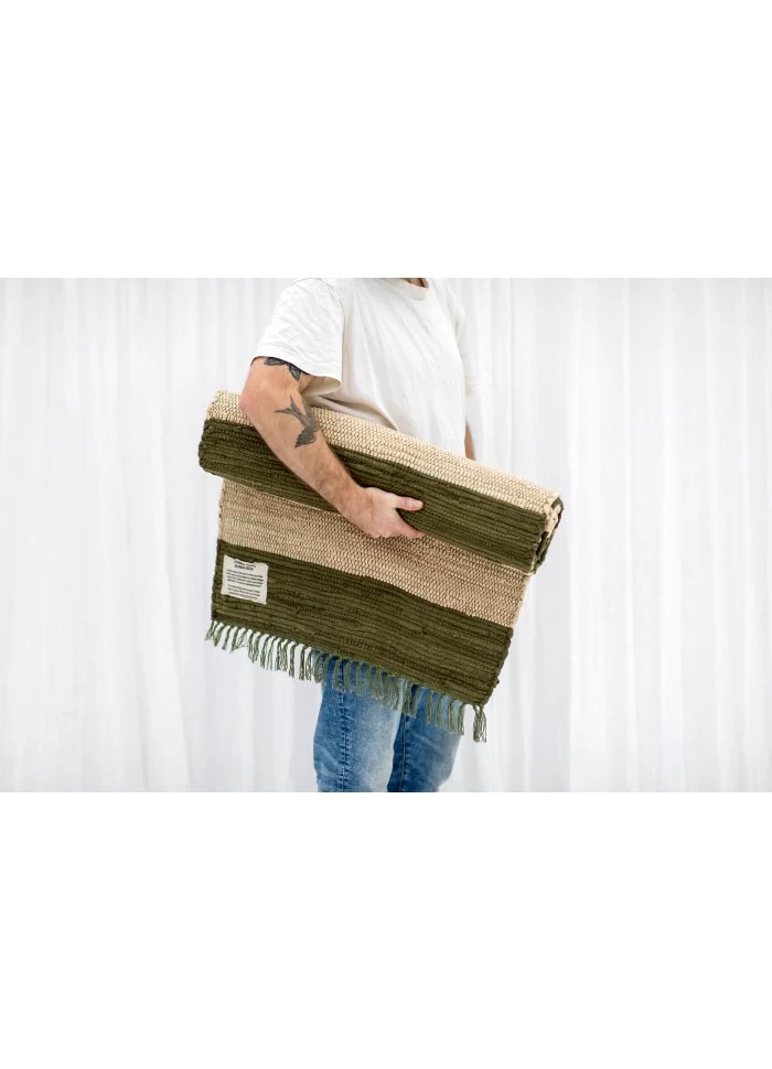 Chindi tæppe i bomuld – 60x120 cm – Bongusta