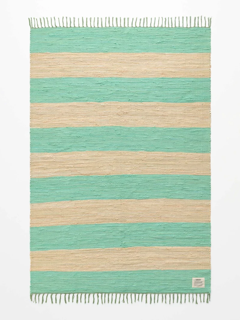 Chindi tæppe i bomuld, 140 x 200 cm – Bongusta
