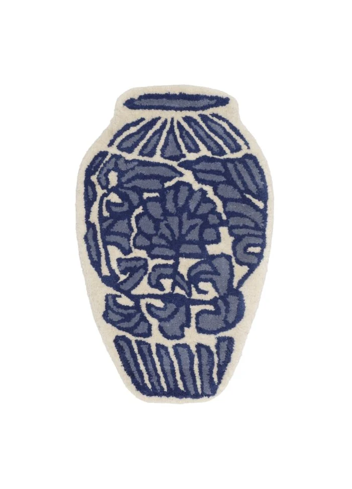 Ming vase tæppe i uld – Bongusta