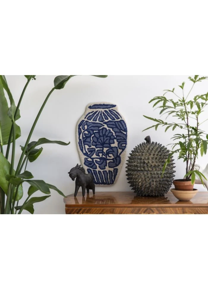 Ming vase tæppe i uld – Bongusta