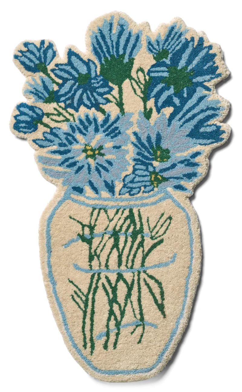 Daisy blomstervase tæppe i uld – Bongusta