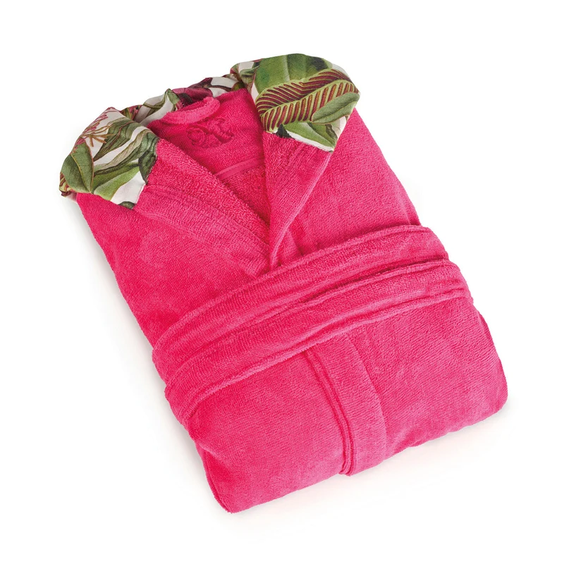 Peignoir avec capuche - Garden Fuchsia