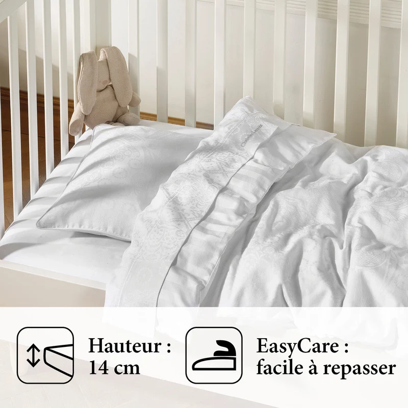Drap-housse bébé - Arles Blanc