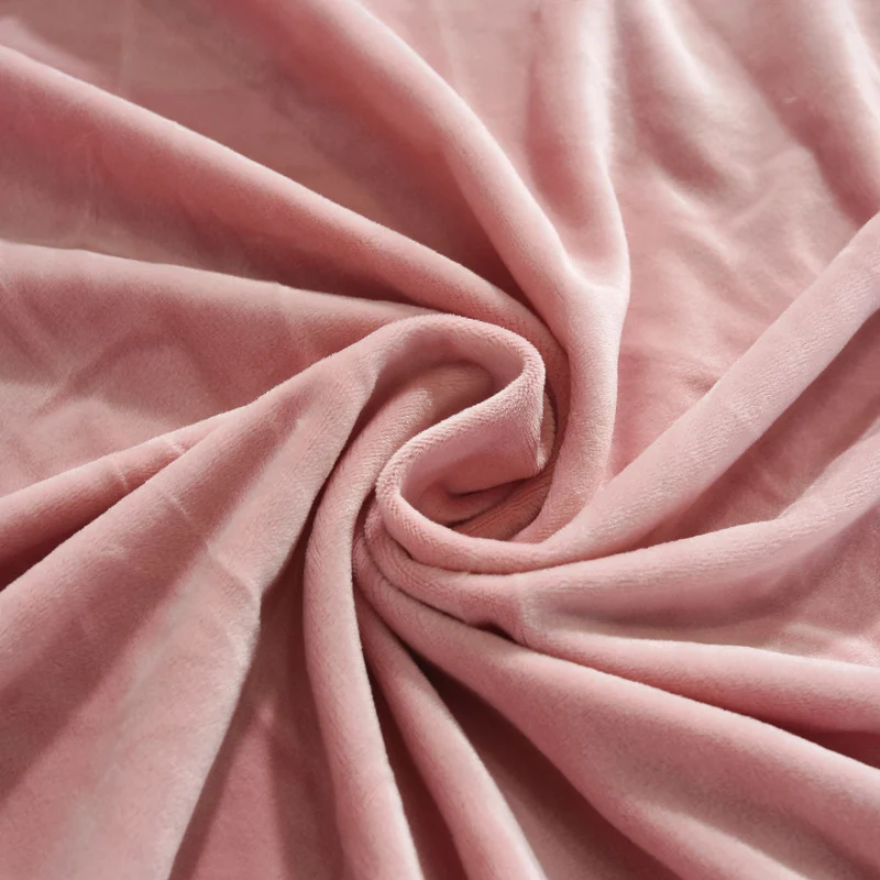 Housse de Canapé d'Angle Velours Rose poudré