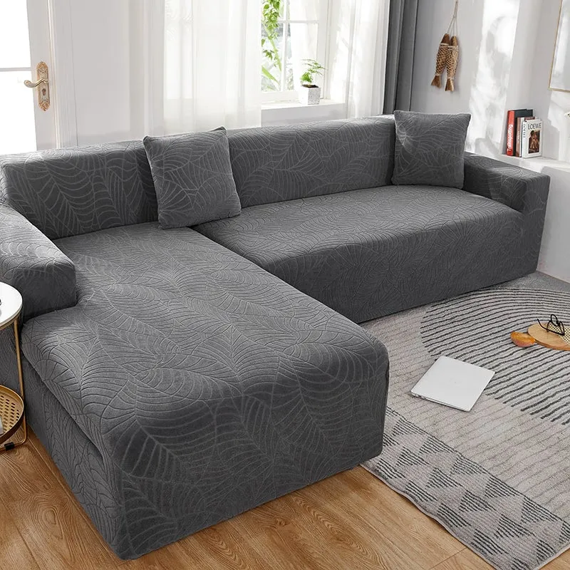Housse de Canapé d'Angle Imperméable Gris Anthracite