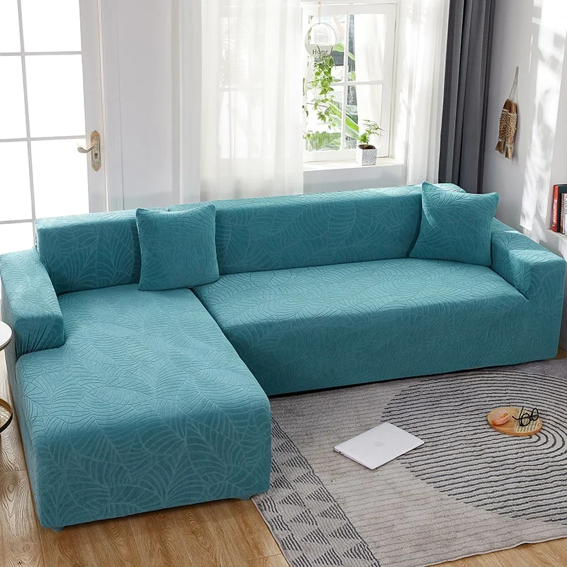 Housse de Canapé d'Angle Imperméable Bleu ciel