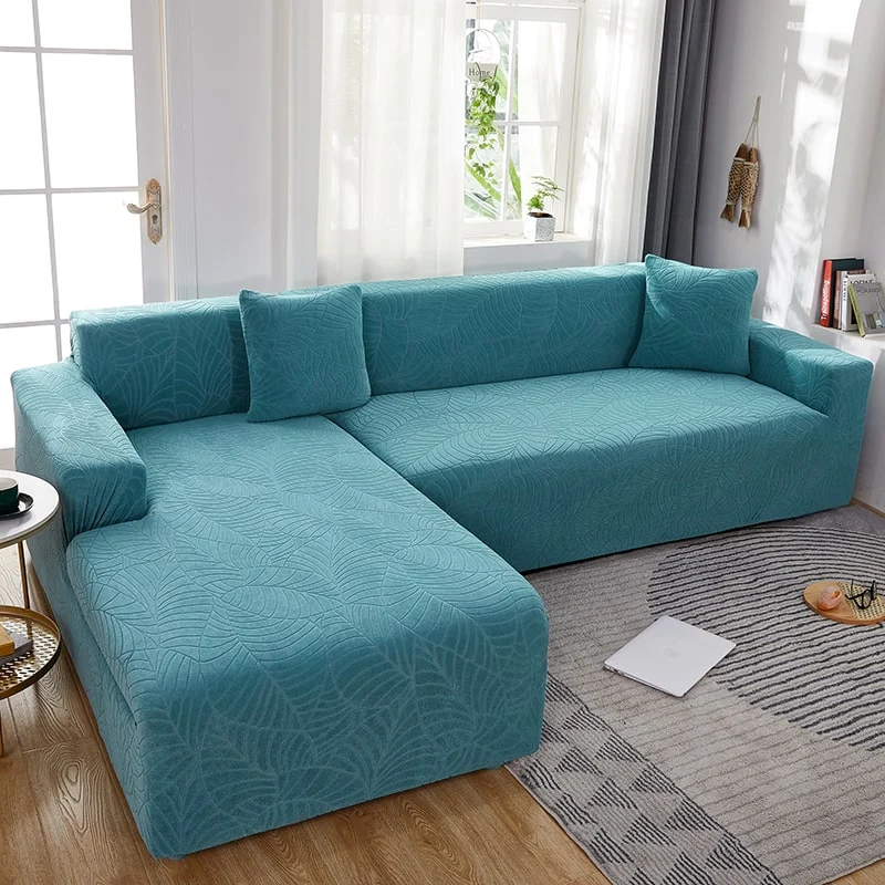 Housse de Canapé d'Angle Imperméable Bleu ciel